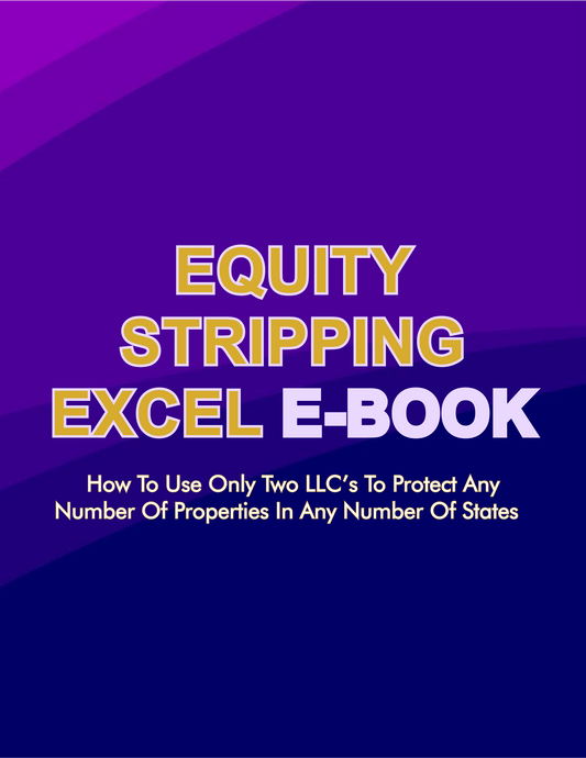 Equity Stripping Excel E book