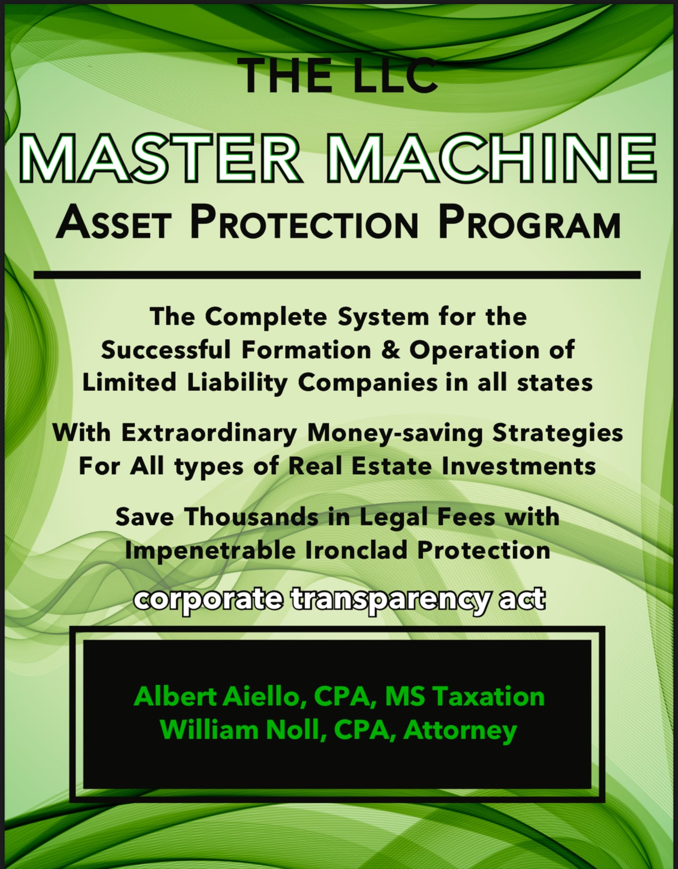 LLC Master Machine Asset Protection Program